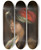 Triptych art skateboard deck of Josephmarius Jean Avy Yamila Au Turban by Joseph Marius Jean Avy (1871-1939)
