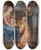 Triptych art skateboard deck of Lorenzo Sabatini The Adoration Of The Magi by Lorenzo Sabatini (1520-1576)