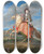Triptych art skateboard deck of Joseph Parrocel Madame La Comtesse De Saint Gran by Joseph Parrocel (1646-1704)