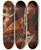 Triptych art skateboard deck of Francesco Solimena The Miracle Of San Gennaro by Francesco Solimena (1657-1747)