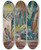 Triptych art skateboard deck of Emile Othon Friesz Jardin Desjarres by Emile Othon Friesz (1879-1949)