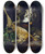 Triptych art skateboard deck of Jan Weenix Still Life Of A Dead Hare Partridges And Other Birds In A Niche by Jan Weenix (1641-1719)