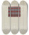 Triptych art skateboard deck of Frank J Mace Homespun Cloth by Frank J Mace