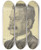 Triptych art skateboard deck of Jan Toorop Bildnis Des Architekten Anton Eyssen by Jan Toorop (1858-1928)