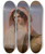 Triptych art skateboard deck of Thomas Sully Elizabeth Cook Mrs Benjamin Franklin Bache As The Countrygirl by Thomas Sully (1783-1872)