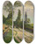 Triptych art skateboard deck of Maxime Maufra Le Soir Avant La Pluie by Maxime Maufra (1861-1918)