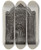 Triptych art skateboard deck of Charles Von Urban Pa German Fireback by Charles Von Urban