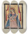 Triptych art skateboard deck of E Boyd Retabla Of Holy Ghost_1 by E Boyd (20-)