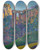 Triptych art skateboard deck of Daro De Regoyos El Tajo De Ronda The Puente Nuevo Ronda by Daro de Regoyos (1857-1913)