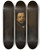 Triptych art skateboard deck of Daniel Gevril Portrait Of A Man In A Coat With A Fur Collar by Daniel Gevril (1803-1875)