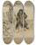 Triptych art skateboard deck of Arthur Rackham Whoever Saw Him Run Away by Arthur Rackham (1867-1939)