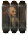 Triptych art skateboard deck of Peter Nicolai Arbo Portrait Of The Painter Hans Johan Frederik Berg by Peter Nicolai Arbo (1831-1892)