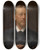 Triptych art skateboard deck of Edouard De Jans The Painter Alfred Elsen by Edouard De Jans (1855-1919)