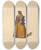 Triptych art skateboard deck of John Richard Coke Smyth Sketches Of Costume Pl114 by John Richard Coke Smyth (1808-1882)