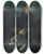 Triptych art skateboard deck of George Luks The Fire Boss by George Luks (1866-1933)