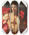 Triptych art skateboard deck of Alessandro Rosi Saint Sebastian by Alessandro Rosi (1627-1697)