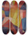 Triptych art skateboard deck of Morgan Russell Synchromy_2 by Morgan Russell (1886-1953)