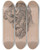 Triptych art skateboard deck of David Humbert De Superville Kop Van Silenus En Profil Naar Links Gewend by David Humbert De Superville (1770-1849)