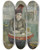 Triptych art skateboard deck of Vincent Van Gogh In The Caf Agostina Segatori In Le Tambourin by Vincent van Gogh (1853-1890)
