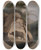 Triptych art skateboard deck of Thomas Daniell The Indian Rhinoceros by Thomas Daniell (1749-1840)