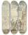 Triptych art skateboard deck of Elias Van Nijmegen Izak Ontvangt Rachel by Elias Van Nijmegen (1667-1755)
