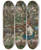 Triptych art skateboard deck of Edward Atkinson Hornel Feeding The Ducks by Edward Atkinson Hornel (1864-1933)