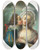 Triptych art skateboard deck of Jeanfrdric Schall Couples Embracing_2 by Jean-Frdric Schall (1752-1825)