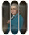 Triptych art skateboard deck of George Romney Portrait Of A Gentleman Traditionally Identified As Atkinson Grimshaw by George Romney (1734-1802)