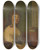 Triptych art skateboard deck of Gilbert Stuart Theodosia Burr Alston by Gilbert Stuart (1755-1828)