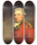 Triptych art skateboard deck of John Hoppner An Unknown British Officer Probably Of 11Th North Devonshire Regiment Of Foot C1800 by John Hoppner (1758-1810)