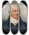 Triptych art skateboard deck of William Wood George Wolrige Of Garlinneck by William Wood (1768-1809)
