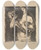 Triptych art skateboard deck of Lovis Corinth Umarmung by Lovis Corinth (1858-1925)