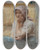 Triptych art skateboard deck of Lon Augustin Lhermitte La Moissonneuse Au Repos by Lon Augustin Lhermitte (1844-1925)