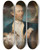 Triptych art skateboard deck of John Russell John Collins Of Devizes by John Russell (1745-1806)