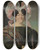 Triptych art skateboard deck of Jan Adam Kruseman Portrait Of An Unknown Woman by Jan Adam Kruseman (1804-1862)