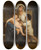 Triptych art skateboard deck of William Bouguereau Le Sommeil_2 by William Bouguereau (1825-1905)
