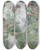 Triptych art skateboard deck of Robert Reid The White Parasol by Robert Reid (1862-1929)