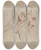 Triptych art skateboard deck of Jean Ii Restout Head Of A Bearded Man by Jean II Restout (1692-1768)
