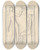 Triptych art skateboard deck of Mikul Galanda Study For The Painting With Prometheus by Mikulas Galanda (1895-1938)
