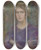 Triptych art skateboard deck of Alice Pike Barney Untitled I by Alice Pike Barney (1857-1931)