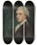 Triptych art skateboard deck of George Romney Portrait Of A Young Man by George Romney (1734-1802)