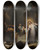 Triptych art skateboard deck of Johann Georg Trautmann The Raising Of Lazarus_2 by Johann Georg Trautmann (1713-1769)