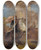 Triptych art skateboard deck of Sir Joshua Reynolds An Officer On Horseback by Sir Joshua Reynolds (1723-1792)