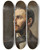 Triptych art skateboard deck of Ernst Stckelberg Portrait Of The Archaeologist Johann Jakob Bernoulli by Ernst Stuckelberg (1831-1903)
