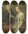 Triptych art skateboard deck of Louis Moritz Hendrik Arend Van Den Brink 17831852 And His Wife Lucretia Johanna Van De Poll 17901850 by Louis Moritz (1773-1850)