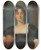 Triptych art skateboard deck of Sir Thomas Lawrence Portrait Of A Lady Traditionally Identified As Mrs Bevan by Sir Thomas Lawrence (1769-1830)