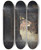 Triptych art skateboard deck of Victor Marec Le Porche De Lauberge Du Chevalblanc Rue Mazet by Victor Marec (1862-1920)