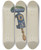 Triptych art skateboard deck of Grace Halpin Table Pin Cushion by Grace Halpin