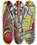 Triptych art skateboard deck of Henry Lyman Saen Cubist Composition by Henry Lyman Saen (1875-1918)