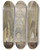 Triptych art skateboard deck of Carl Ludwig Frommel Das Innere Des Mnsters Zu Freiburg by Carl Ludwig Frommel (1789-1863)